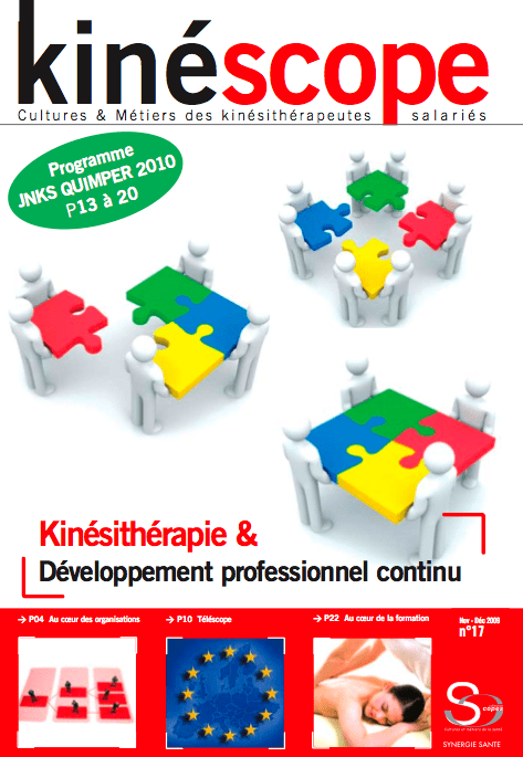 Kinéscope magazine Kinésithérapie & Développement professionnel continu - développement professionnel continu